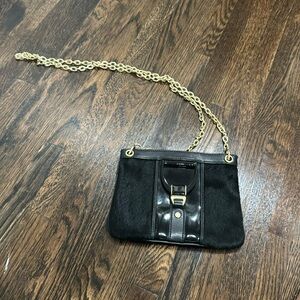 Black Animal Hide Crossbody